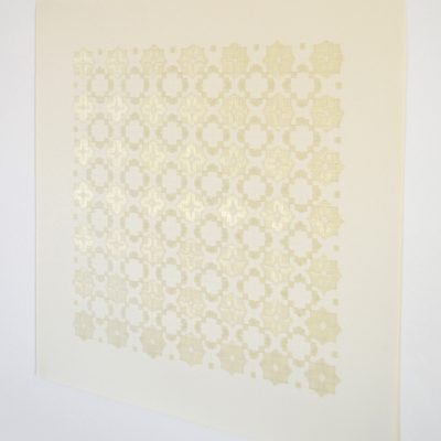 Co_1_, 2016  bande transparente et graphite sur papier  92 x 92cm