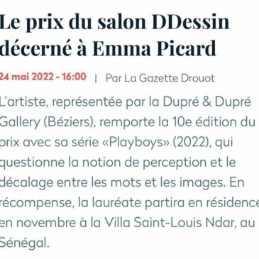 Le prix du salon DDessin 2022 a été décerné à Emma Picard