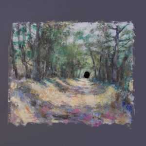 le trou n°2, huile sur toile, 110X132 cm