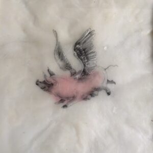 Corine BORGNET - Piggy Impression sur papier A4 (10 exemplaires)